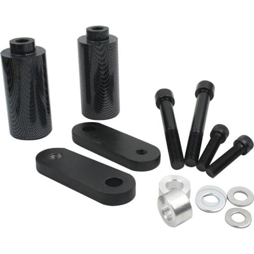 For 2004 2005 Honda Cbr 1000RR 1000 RR CBR1000RR Motorbike No Cut Frame Slider Crash Protector Black and Carbon Fiber Motorcycle