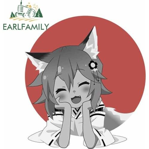 EARLFAMILY 13cm x 11.6cm For Senko Car Truck Decal Windshield Stickers Waterproof Sunscreen Personality For JDM SUV RV