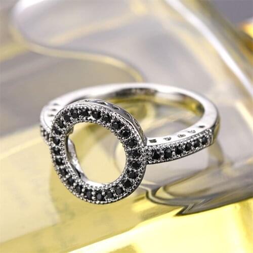 FNIO Silver Color Simple Rings for Women Trendy Round Ring Party Wedding Band Jewelry Bijoux Party Gift fit Lady Jewelry