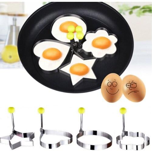 Fried Egg Shaper Pancake Mould Mold Stainless Steel Kitchen Cooking Tools form for frying eggs tools omelette mould #114