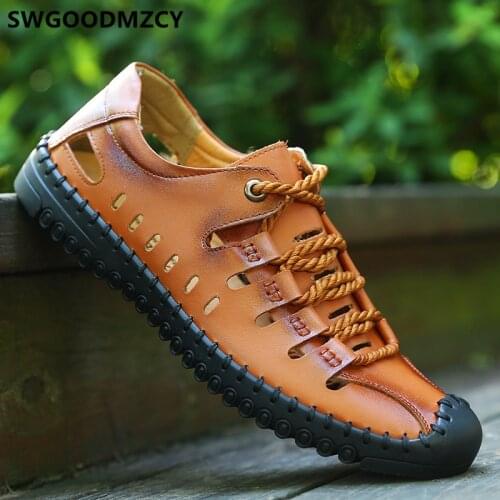 Italian Leather Sandals For Men Mens Sandals Casual Mens Sandals Summer Designer Shoes Men Sport Shoes Men Zapatos De Hombre