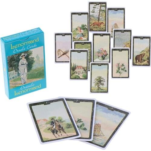 44 Pcs Lenormand Oracle Cards English Version Board Game Tarot Deck Cards Support Dropshipping