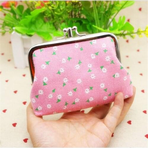 Girls coin purses women Printing mini wallets kids cute hasp money bag ladies Clutch change purse children