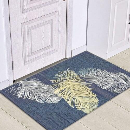 Europe Style Doormats Non-slip Welcome Mats Simple Modern Area Rugs for Bedroom Hallway Dust-proof Floor Rugs Home Decor
