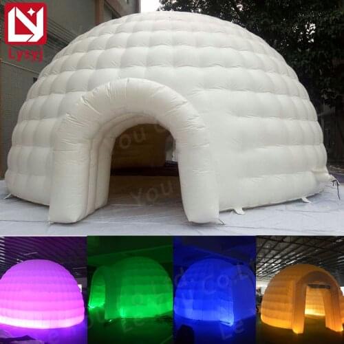 Inflatable Garden Dome Tent for Advertising, Promotion, Party,Event Color Changing LED Light Outdoor Tent Customize Size