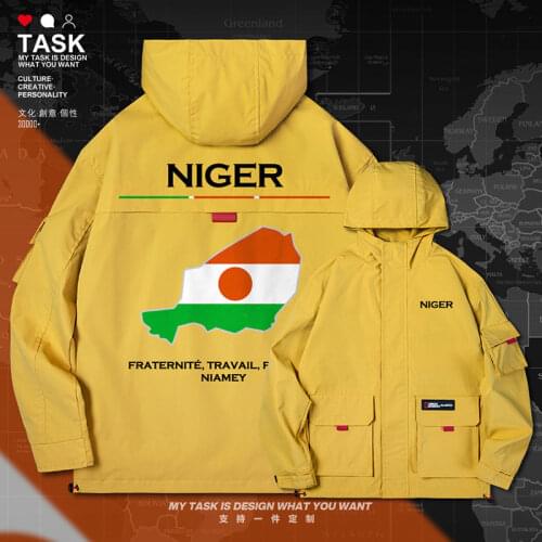 Niger Nigerien NE NER men jacket hooded map nation flag fashion jackets trench coat men coat chaquetas hombre autumn clothes