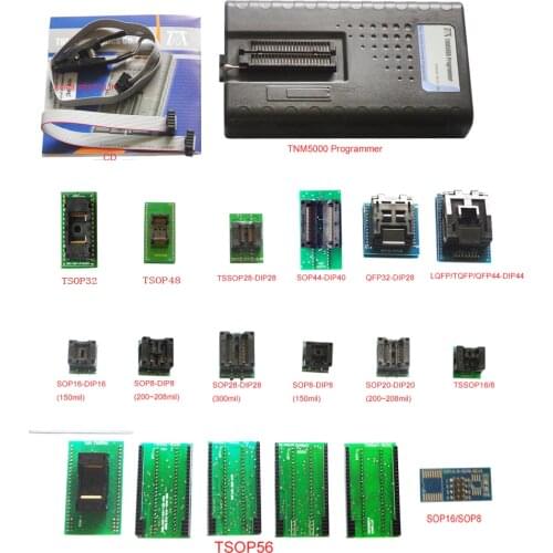 TNM5000 USB EPROM Programmer recorder+14pcs sockets,Support Flash Memory,EEPROM,Microcontroller,PLD,FPGA,ISP,Laptop/Notebook IO