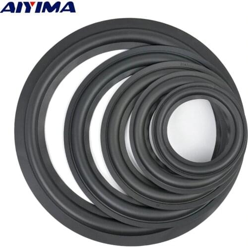 AIYIMA 2Pcs Audio Speaker Rubber Surround 4/5/6.5/8/10 Inch Speakers Rubber Fold Edge Speaker Repair Parts Accessories