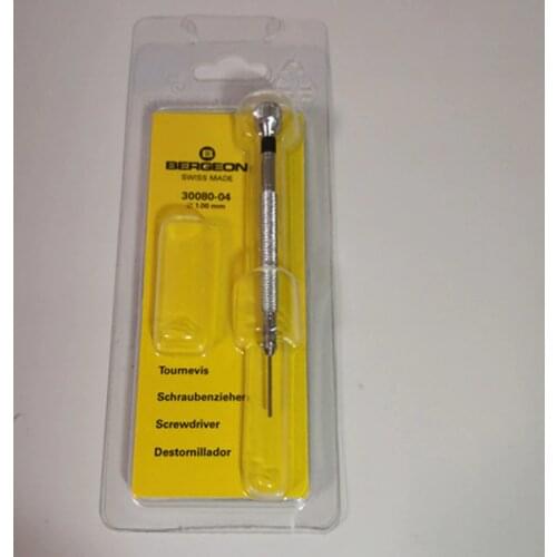 Bergeon 30080 Swiss Made Micro Flat Head Screwdriver in millimeter