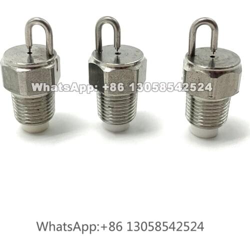 High Pressure Impingement Misting Nozzle, 1/8” & 1/4” Micro Fog Fine Misting Rubine Core Impact Pin Nozzle, Drop-proof Nozzle