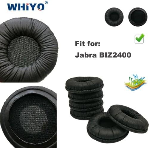 Replacement Ear Pads for Jabra BIZ2400 BIZ 2400 BIZ-2400 Headset Parts Leather Earmuff Earphone Sleeve Cover