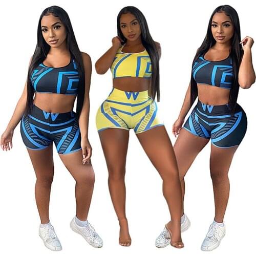 ZKYZWX Sexy Two Piece Set Backless Crop Top Bodycon Shorts Summer Outfits for Women Clothing Lounge Wear Tracksuit Matching Set