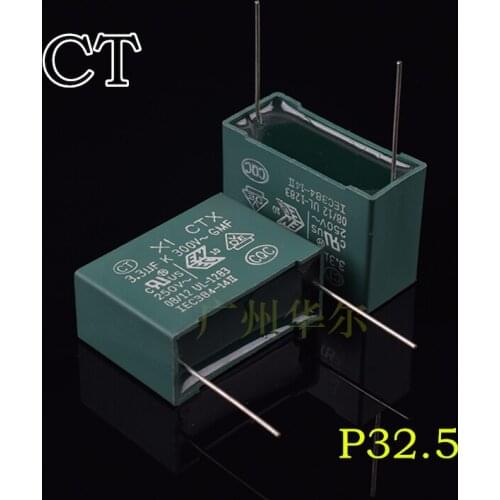 100% New and original CT safety regulation X1 series 3.3uf 310V 335 300VAC film anti-interference capacitance