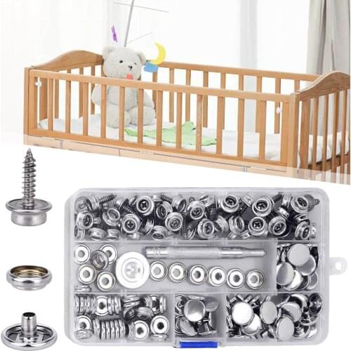 150pcs Boat Cover Canopy Snap Fastener Stainless Canvas to Screw Kit & Tools