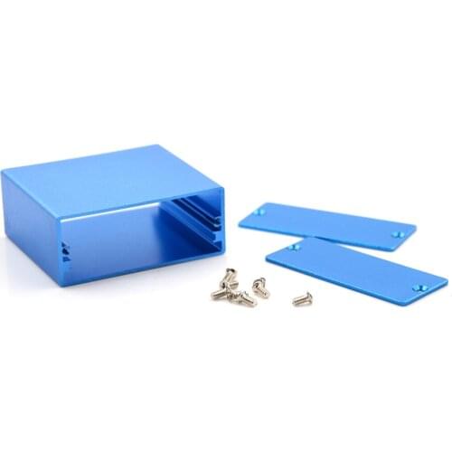 1PC Electronic Project Enclosure Case Blue Aluminum PCB Instruments Wholesale Box 50*58*24MM