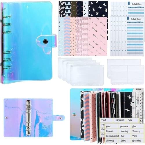 34Pcs Budget Organizer Binder Cash Envelope System,They Are Great for Storage Cash,Coins,Checks,Receipts