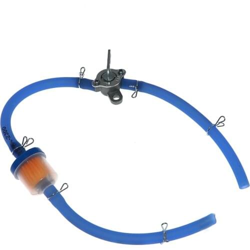 6mm Motorcycle Petrol Fuel Tap Valves On/Off Switch + Oil tube+Oil filter Inline Petcock Pit Dirt Bike ATV UTV Scooter