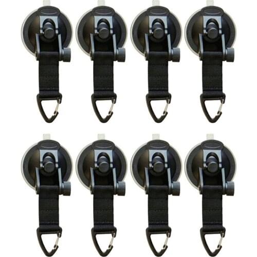 8Pcs Suction Cup Anchor Securing Hook Tie Down,Camping Tarp As Car Side Awning, Pool Tarps Tents Securing Hook Universal