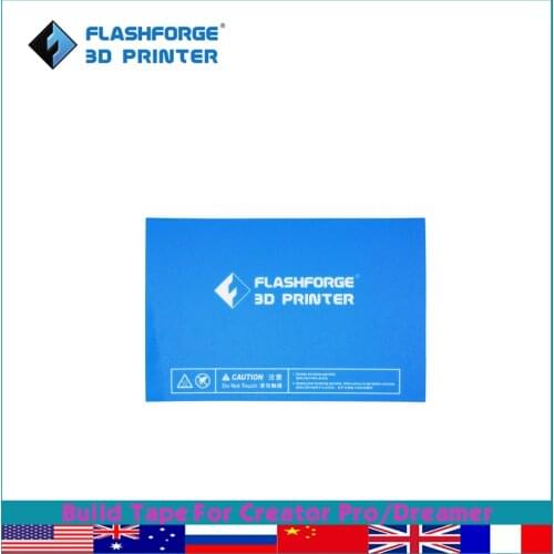 Flashforge 3d Printer Accessories 2pcs Build Tape For Creator Pro Dreamer Building Plate Tape 3d Printer Parts