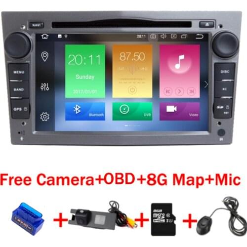 Grey Color 4G+32G Android 8.1 Car Radio DVD GPS player for Opel Astra Vectra Corsa Wifi 4G Bluetooth Steering Wheel Control OBD