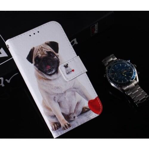 Animal Case Leather Cover Bag For Box Huawei Y5 Y6 2019 Y7 Prime 2019 Y9 2019 Panda Tiger Lion Wolf Owl Magnolia Flower DP26F