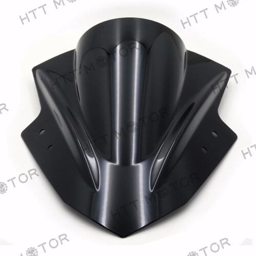Black D/ Bubble Windshield WindScreen for Kawasaki Ninja 300 EX300 2013-2015 13-15 2014 Aftermarket Motorcycle Parts