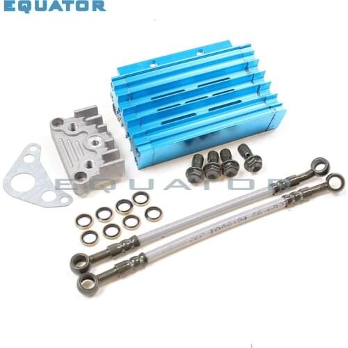 Motorcyel parts CNC Aluminum Alloy Oil Cooler Radiator set for 110cc Dirt bike Pit monkey DAX pocket ATV