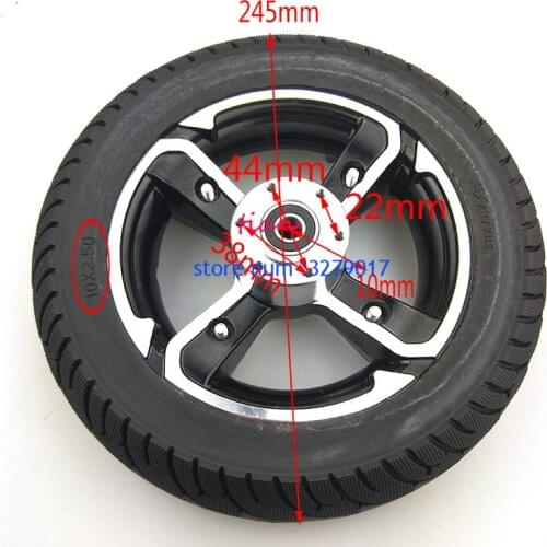 Durable not broken 10 inch solid tyre 10x2.50 soild wheel 10X2.50 solid tire diy for 10x2/2.125 10x2.50wheel Electric scooter