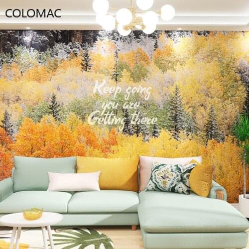 Colomac Custom 3d Modern Minimalist Wallpaper Forest Nature Scenery Living Room Bedroom Background Mural Paper Drop Shopping