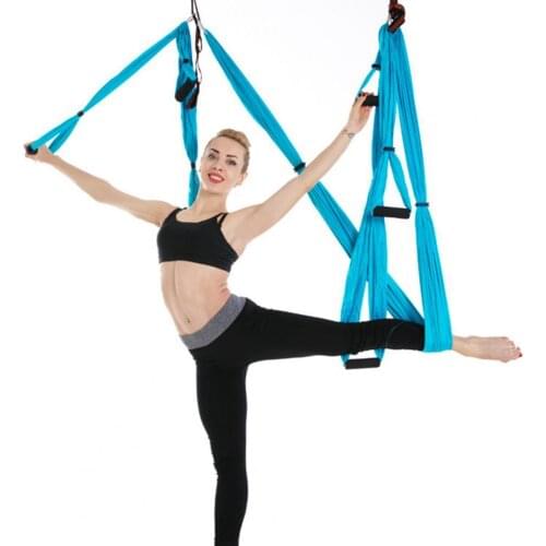 Aerial Yoga Hammock Set Adult Anti-gravity Pilates Aerial Yoga Hammock Swing Fitness Equipment Handstand Trainer