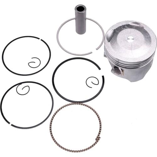 73mm Motorcycle Cylinder Piston Set with 19mm Pin Ring Clip Kit Replacement Metal fit for Honda XR250 XR 250 STD