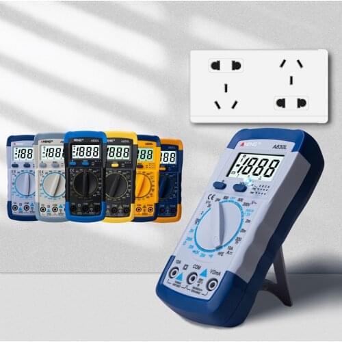 A830L Multi Function Portable Universal Meter Practical Household Electrical Instrument With High Definition LCD