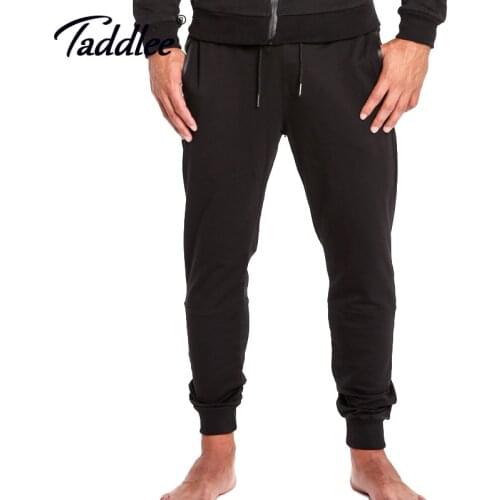 Taddlee Brand Mens Jogger Black Legging Pants Fitness Trousers Basic Active Slim Fit Bottom Skinny Man Workout Sweatpants