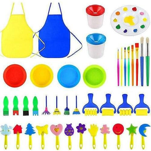 Childrens painting set 41 pieces DIY creative graffiti combination painting tools