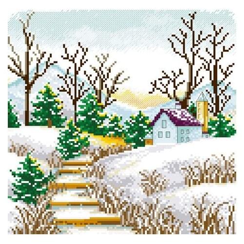Embroidery Package Cross Stitch Kits Unopen New Luxurious Its Winter DIY Handicraft Embroidery Kit Free shipping