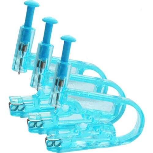 2pcs Disposable Ear Piercing Gun Safety Ear Piercing Gun Unit Tool With Ear Stud Asepsia Pierce Kit