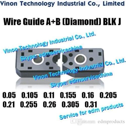 Ø0.105-0.31mm Wire Guide A+B (Diamond) BLK J S101B -NEW TYPE 0206800, 0206801, 0206803, 0206804, 0206806 0206807 0206809 0206810