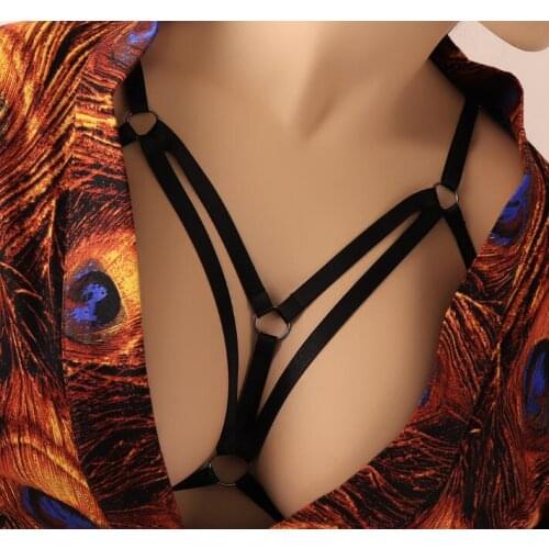 Wholesale fashion Sexy Bra Strap Vrouwen Ondergoed Beha Femme Jarretellegordel Rave Pastel Gothic Kooi Beha 00393