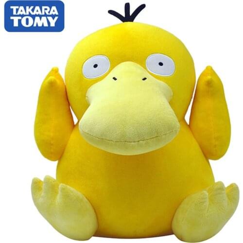 TAKARA TOMY Super Kawaii Pokemon 25CM Japanese Anime Cartoon Doll Psyduck Plush Toys Duck Stuffed Animals Plush Toy Dolls Kids