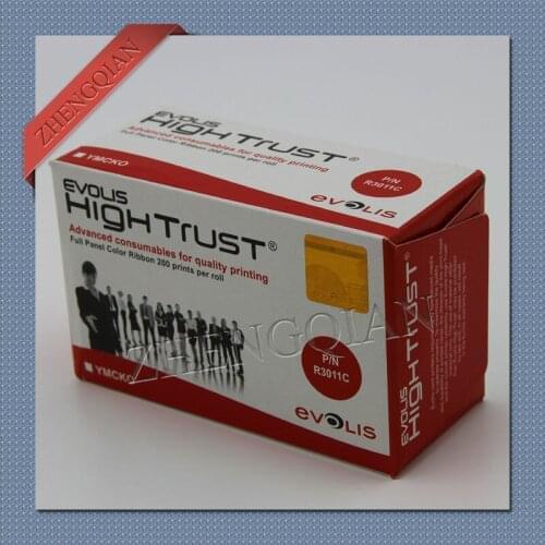 High trust Evolis R3011 ribbon pebble4 and dualys3 card printer