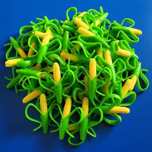 Food Grade Silicone Teether Safe Baby Teether Infant BPA Free Corn Toothbrush Chew Dental Care Toothbrush Gift For Infant