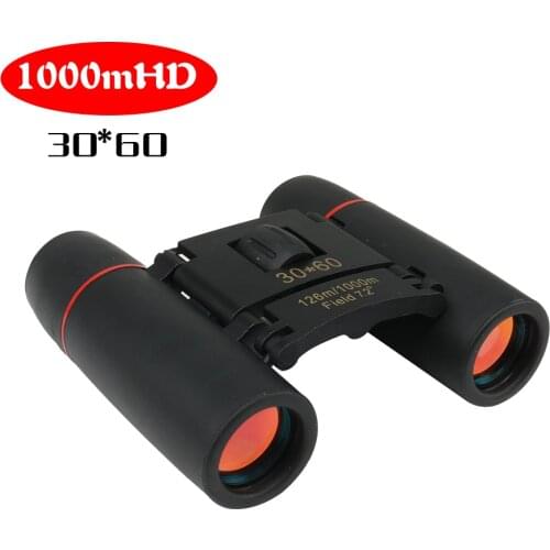 Zoom Telescope 30x60 Folding Binoculars with Low Light Night Vision for Outdoor Bird Watching Tavelling Hunting Camping 1000m