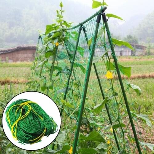 0.9x1.8m Climbing Net Cucumber Net Flowers support Trellis Support Plastic Green Bean Garden Mesh