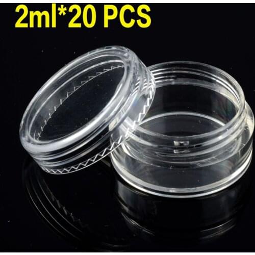 20 Pcs 2ml 3ml 5ml Cosmetic Empty Jar Pot Eyeshadow Makeup Face Cream Container Mini Box MK295