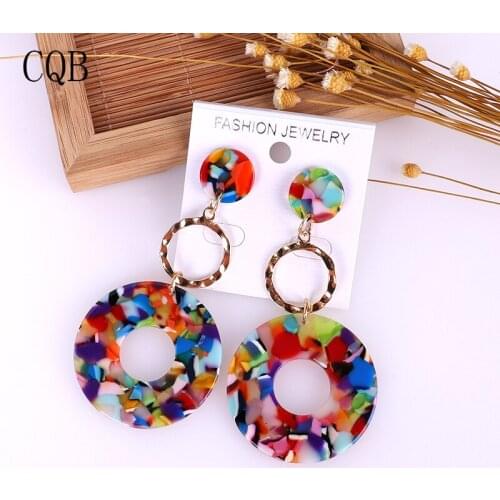 2020 Earrings Metal Geometric Long Speed Selling Ladies Fashion New Jewelry Bohemian Gold Korean Metal Pendant Unique Statement