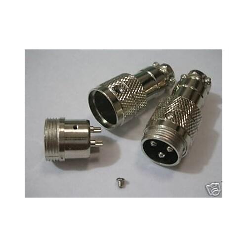 3 Pin Male Microphone 3pin Panel Chassis Connector 10pcs