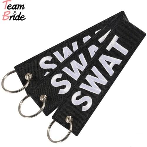 3pcs/lot black Remove Before Flight Fashion Key Chain Keychain for Motorcycles and Cars Key Tag Embroidery Key Fob OEM Keychain