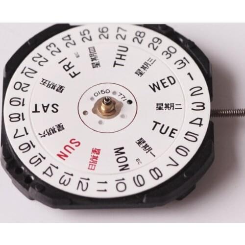 Watch accessories new original Japanese VX33E movement VX33 three pin double calendar window quartz movement without batteries