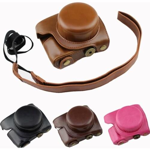 PU Leather case cover Camera Bag for Panasonic GF10 GF9 GF8 GF7 GX800 GX850 GX900 GX950 camera pouch with shoulder strap