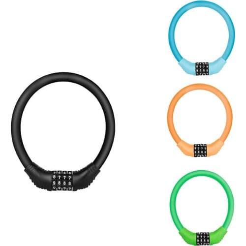 Digital Bicycle Chain Lock Mountain Bike Lock Portable Security Anti-Theft Lock Bike Cable Code Password Lock